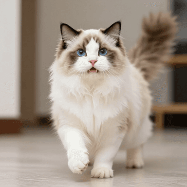 Original ragdoll cat photo used for the example preview